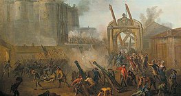 حصار سجن الباستيل في 14 يوليو 1789