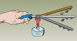 إظهار التوصيل الحراري في النحاس و الألمنيوم و الحديد