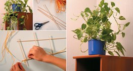 صناعة سلم للأزهار من العيدان