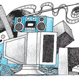 Elektronikus információhordozók egy halomban