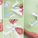 صناعة دمية ورقية متحركة