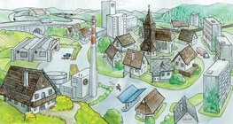 قرية تعدينية أصبحت مدينة