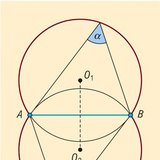 زاوية الرؤية لقطعة مستقيمة