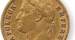 عملة معدنية بصورة نابليون