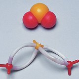 نموذج الكرة و العصا لجزئ ثنائي أكسيد الكبريت