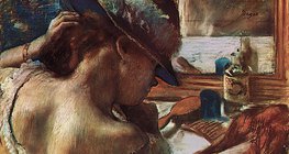ديغاس: أمام المرآة (1889، الانطباعية)
