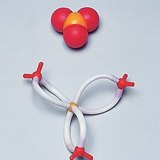 نموذج الكرة و العصا لجزئ ثالث أكسيد الكبريت