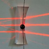 أشعة الضوء المار من خلال عدسة مقعرة