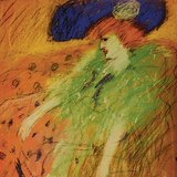 بيكاسو: امرأة في القبعة الزرقاء (1910، انطباعية)