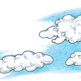 Felhők szállnak az égen