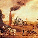 المحرك البخاري في منجم بريطاني