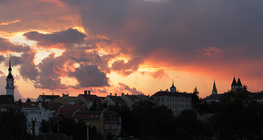 تأثير تيندال عند غروب الشمس