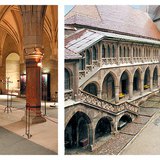 قلعة هونيدوارا: القاعة الكبيرة و الفناء (رومانيا)