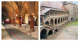 قلعة هونيدوارا: القاعة الكبيرة و الفناء (رومانيا)