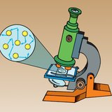 الحركة البراونية يمكن ملاحظتها بشكل وثيق عبر المجهر