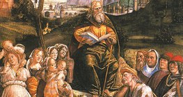 لوكا سينيوريلي: آخر أعمال موسى و وفاته (كنيسة سيستين، الفاتيكان، تصوير جصي، 1481-1482)