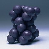 توضع الجزيئات في بلورة اليود