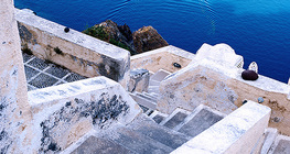 درج في جزيرة سانتوريني