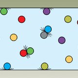 اصطدام جزيئات الغاز