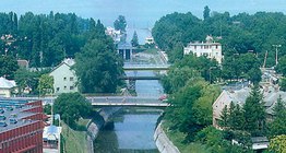 A Sió-csatorna a Balatonból lép ki
