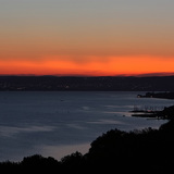 غروب الشمس بعد انفجار البركان