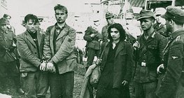 مقاومين سوفييت أسرى قبل تنفيذ حكم الإعدام