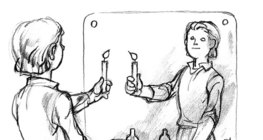 انعكاس عن مرآة مستوية