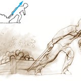 نمثل القوة بشكل سهم على الرسومات