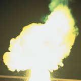 تفاعل الزنك مع مسحوق الكبريت (تفاعل ناشر للحرارة)