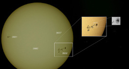 سطح الشمس تتخلله البقع الشمسية