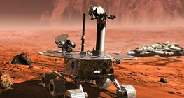 روبوت يعمل على سطح المريخ