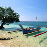 قارب على شاطئ البحر