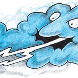 Villámot hányó felhő