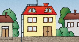 مانعة صواعق على المبنى