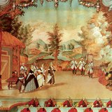 هايدن يقود سمفونية موسيقية من جانب الهاربسكورد في أسترهازا