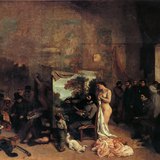 غوستاف كوربيه: ستوديو الفنان (1855، واقعية)