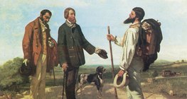 غوستاف كوربيه: صباح الخير سيد كوربيه! (1854، واقعية)