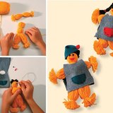 صناعة دمى الحدائق من الغزل