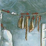 حياة الفأر المنزلي في مخزن، قبو