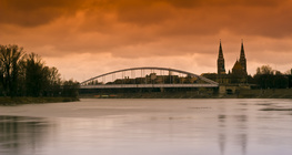 نهر التيسا في مدينة سكد، المجر