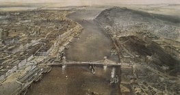 Rudolf Alt: Pest-Buda madártávlatból (1857)