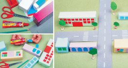 صناعة شارع باستخدام الصناديق