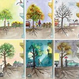 حياة الشجرة في مدينة