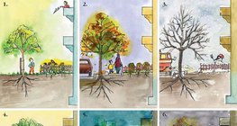 حياة الشجرة في مدينة