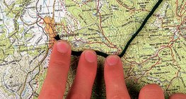 قياس المسافات على مسطرة