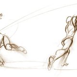 دافع الجلة يقوم بتسريع الكرة على طريق طويل بقوة كبيرة