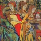 مغنون المادريجال على قماش نجود