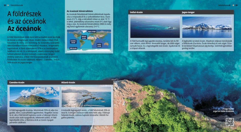 القارات و المحيطات. المحيطات