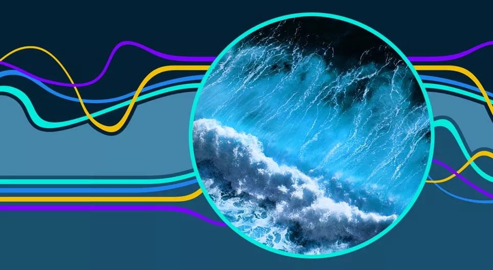 انعكاس و انكسار الأمواج.