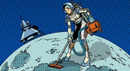 هل يمكننا استخدام المكنسة الكهربائية على القمر؟